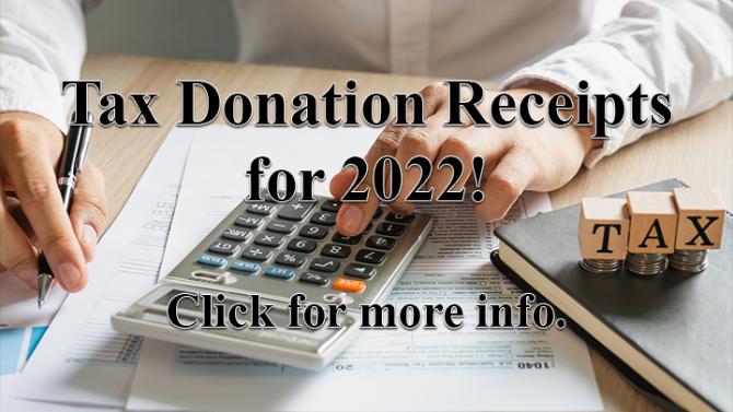 2022 Tax Donation Receipts